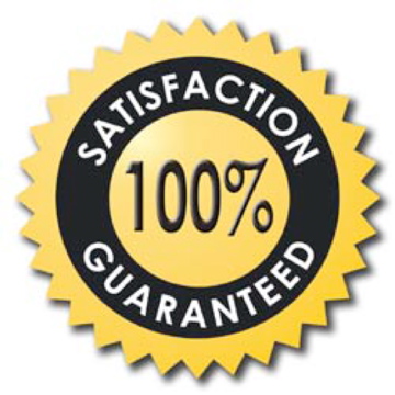 100% satisfaction guarantee 